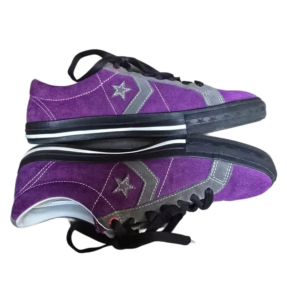 Converse Star Player Low Sneaker K-State Wildcats Men 9 Purple Suede Women 10.5